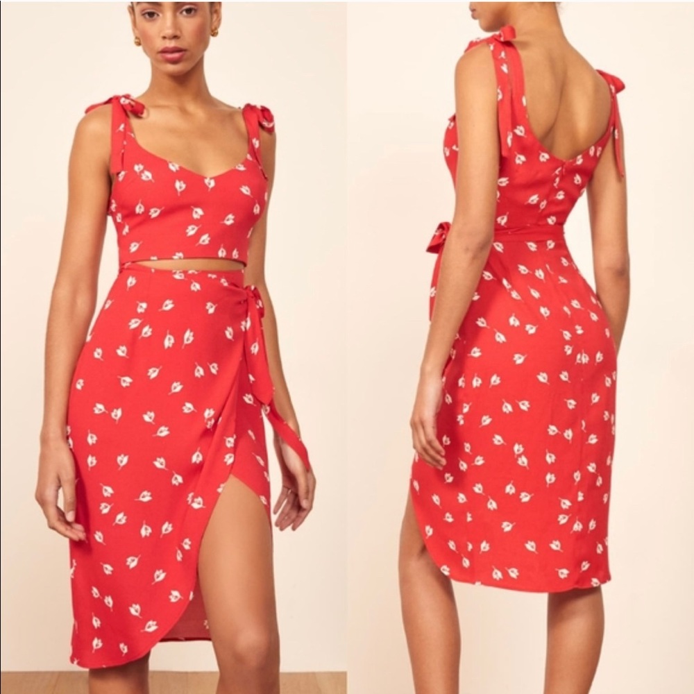 Reformation Red Dress Size 4